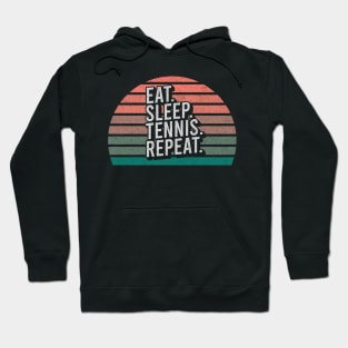 Vintage Retro Quote Eat Sleep Repaet Inspiration Hoodie